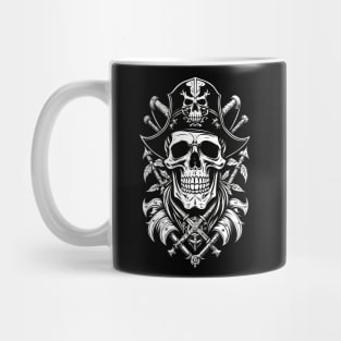 Skull Pirate and Crossbones Mug